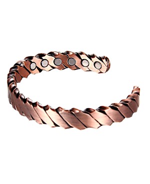 Bracelet magnétique en cuivre tressé - Chakana