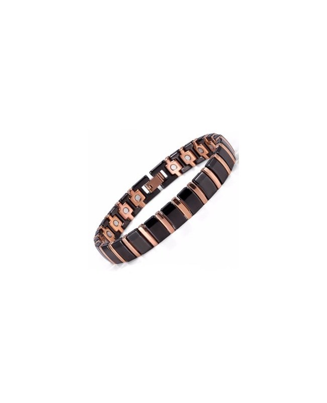 Bracelet Magnétique en Céramique Noire & Acier - Bracelets Tendances