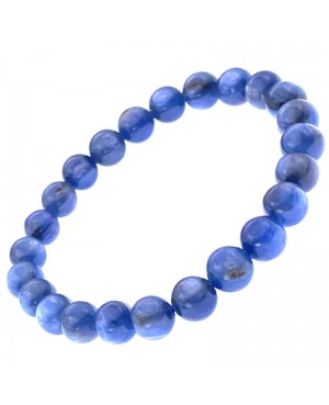 Cyanite bracelet en perles naturelles 6 mm